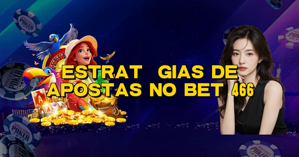Estratégias De Apostas No Bet 466 Oficial