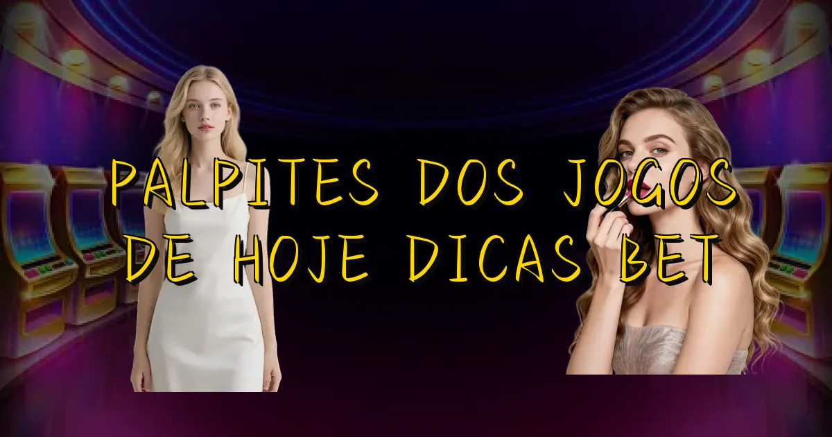 Palpites Dos Jogos De Hoje Dicas Bet Oficial