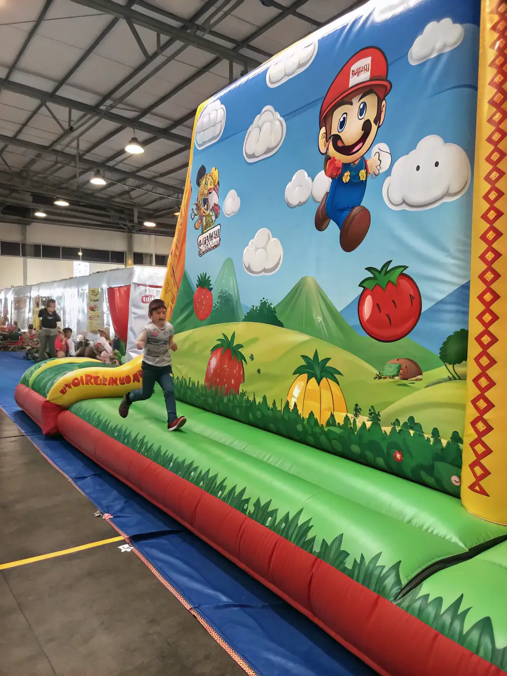 A vibrant image showcasing the 'Tiger Run' game, featuring a cartoon tiger character running through a jungle landscape, with colorful obstacles and power-ups visible.