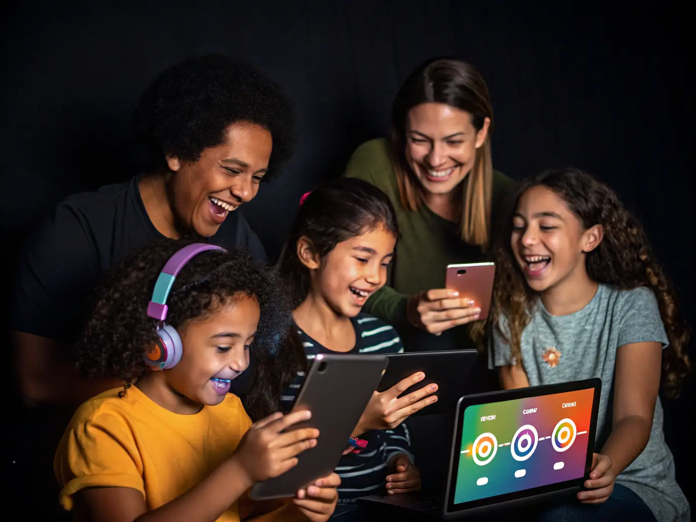 A vibrant image of users immersed in a virtual puzzle game on the Free Tiger Game platform, highlighting the platform's diverse gaming options.